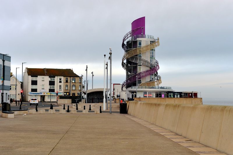 Redcar Beacon on Redcar seafront