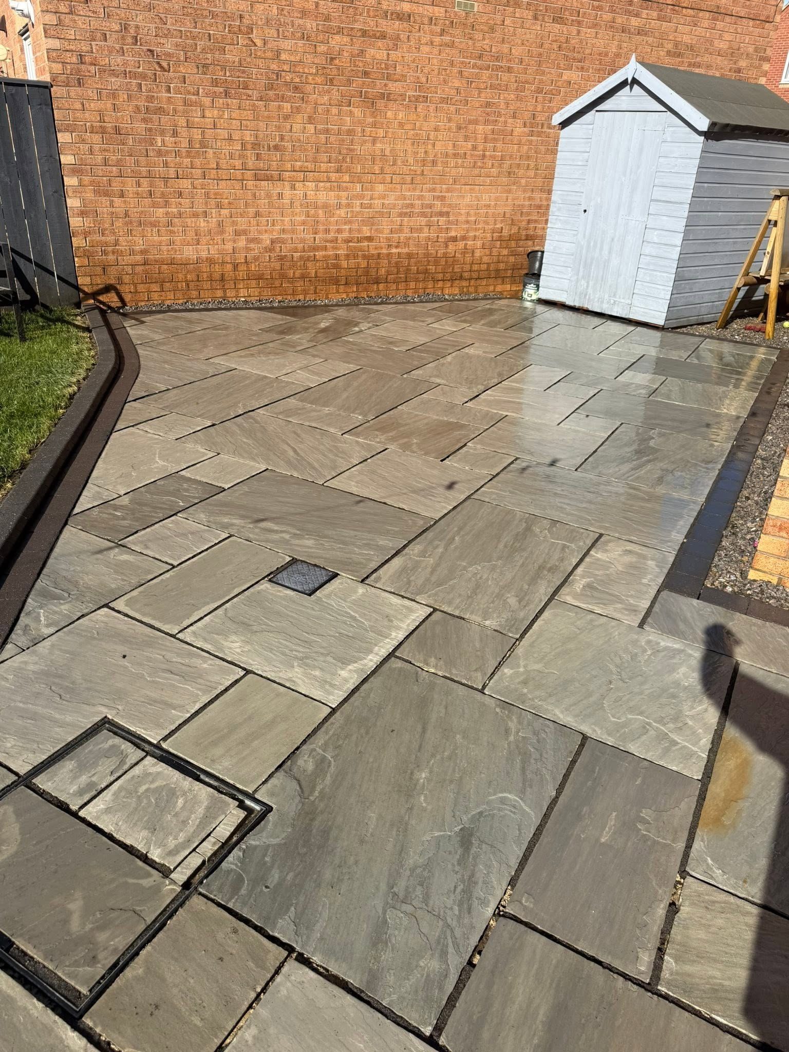 Patio slab cleaning — patio cleaning in Ingleby Barwick  Teesside by Ingleby Garden Maintenance (IGM)
